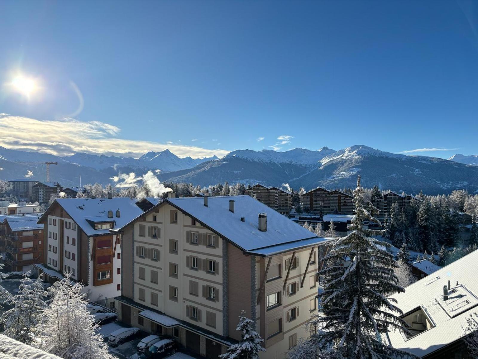 Apartmán L'Eperon Center Crans Wonderful View Exteriér fotografie