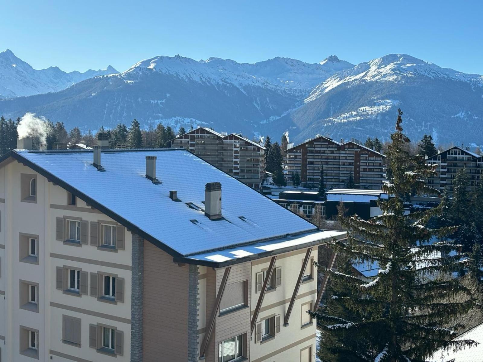 Apartmán L'Eperon Center Crans Wonderful View Exteriér fotografie
