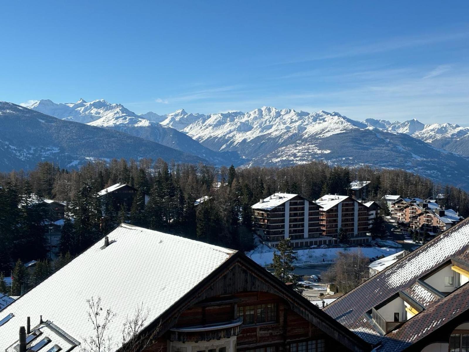 Apartmán L'Eperon Center Crans Wonderful View Exteriér fotografie