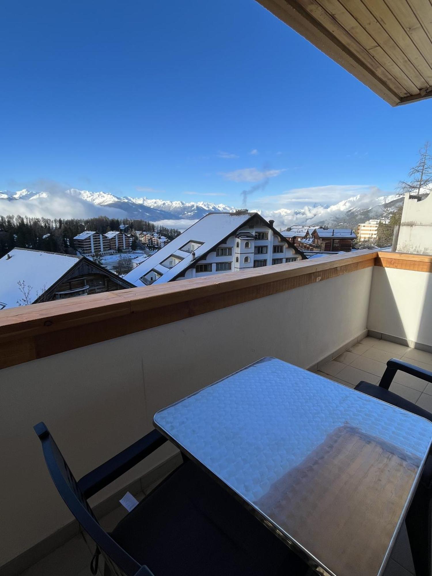 Apartmán L'Eperon Center Crans Wonderful View Exteriér fotografie