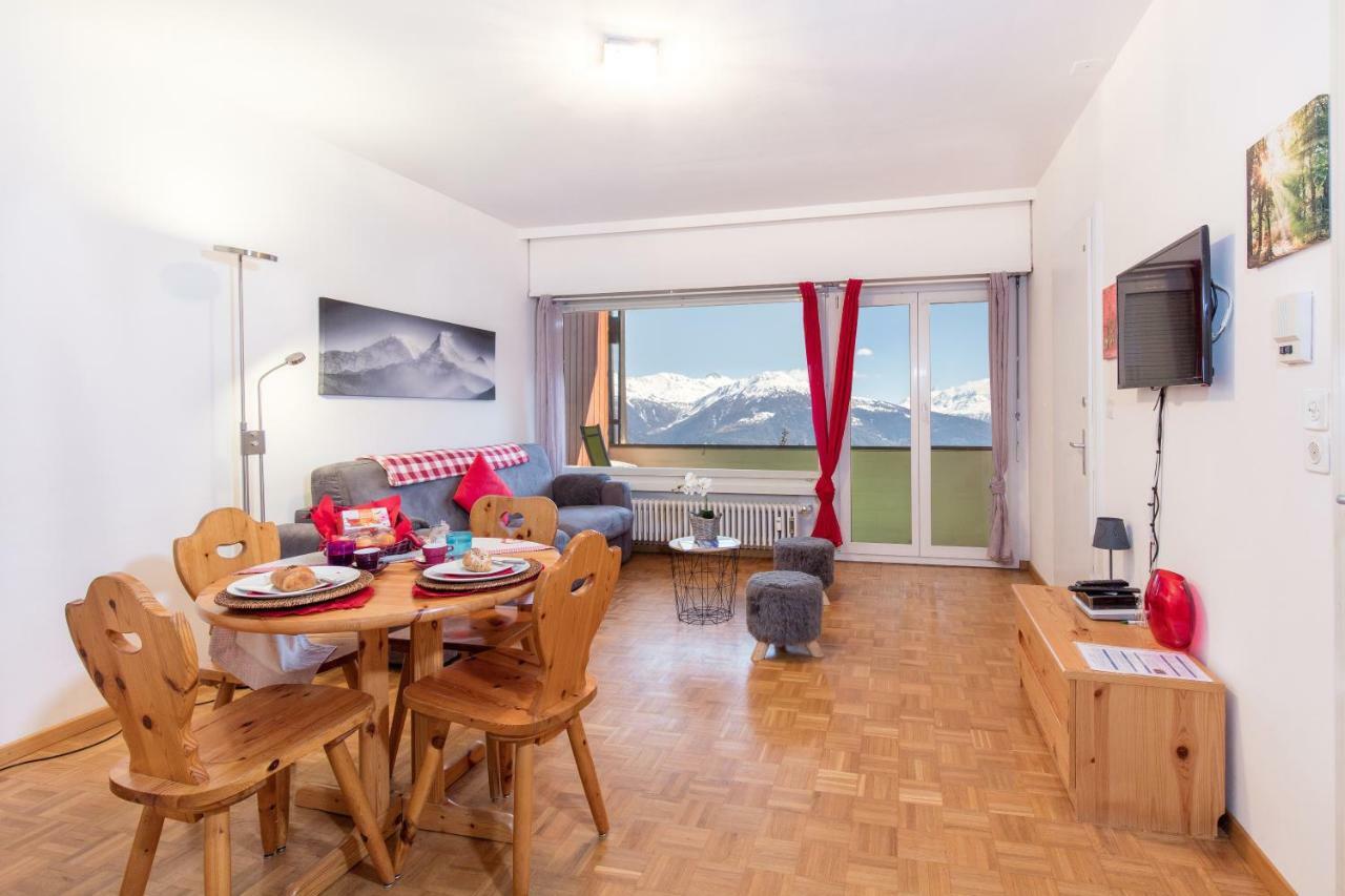 Apartmán L'Eperon Center Crans Wonderful View Exteriér fotografie